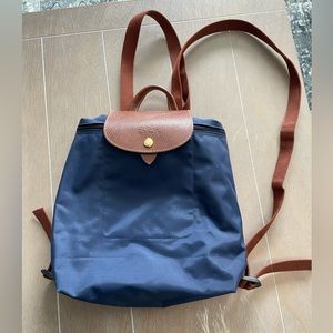 Longchamp Le Pliage Backpack Navy
